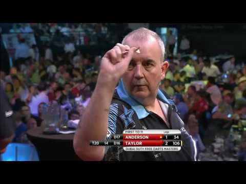 Phil Taylor v Gary Anderson ᴴᴰ Dubai Duty Free Darts Masters 2016 | Semifinal