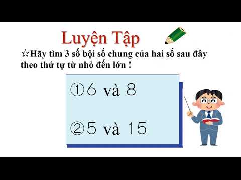 5ª série Como encontrar múltiplos comuns (versão vietnamita)