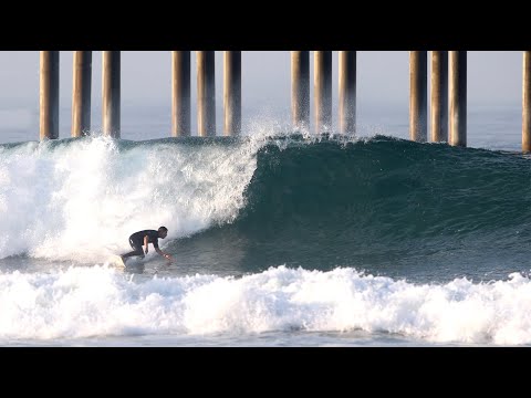 We FINALLY had waves! Summer surfing in Huntington Beach