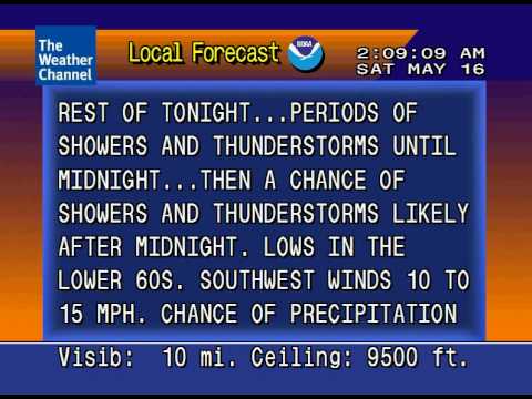 WeatherStar 4000 Emulator  5/16/09