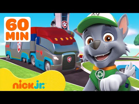 PAW Patrol Best Moments on the PAW Patroller! #2 w/ Rocky 🚐 1 Hour | Nick Jr.