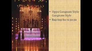 Glee Gangnam Style lyrics