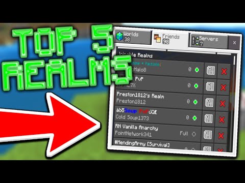 Top 5 Realms For MCPE 1.18! (Realm Codes) - Minecraft Bedrock Edition