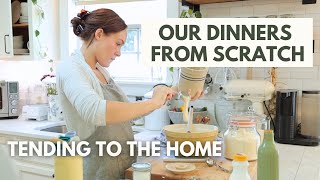 Comforting Dinners and Resetting the Kitchen After a Busy Week | DINNERS FROM SCRATCH