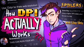 This is not how DPI works! Let me explain.【Digital Art Tutorial】