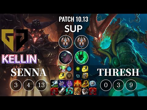 GEN Kellin Senna vs Thresh Sup - KR Patch 10.13