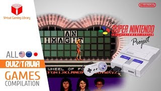 All SNES/Super Nintendo Quiz Trivia Games Compilation - Every Game (US/EU/JP)