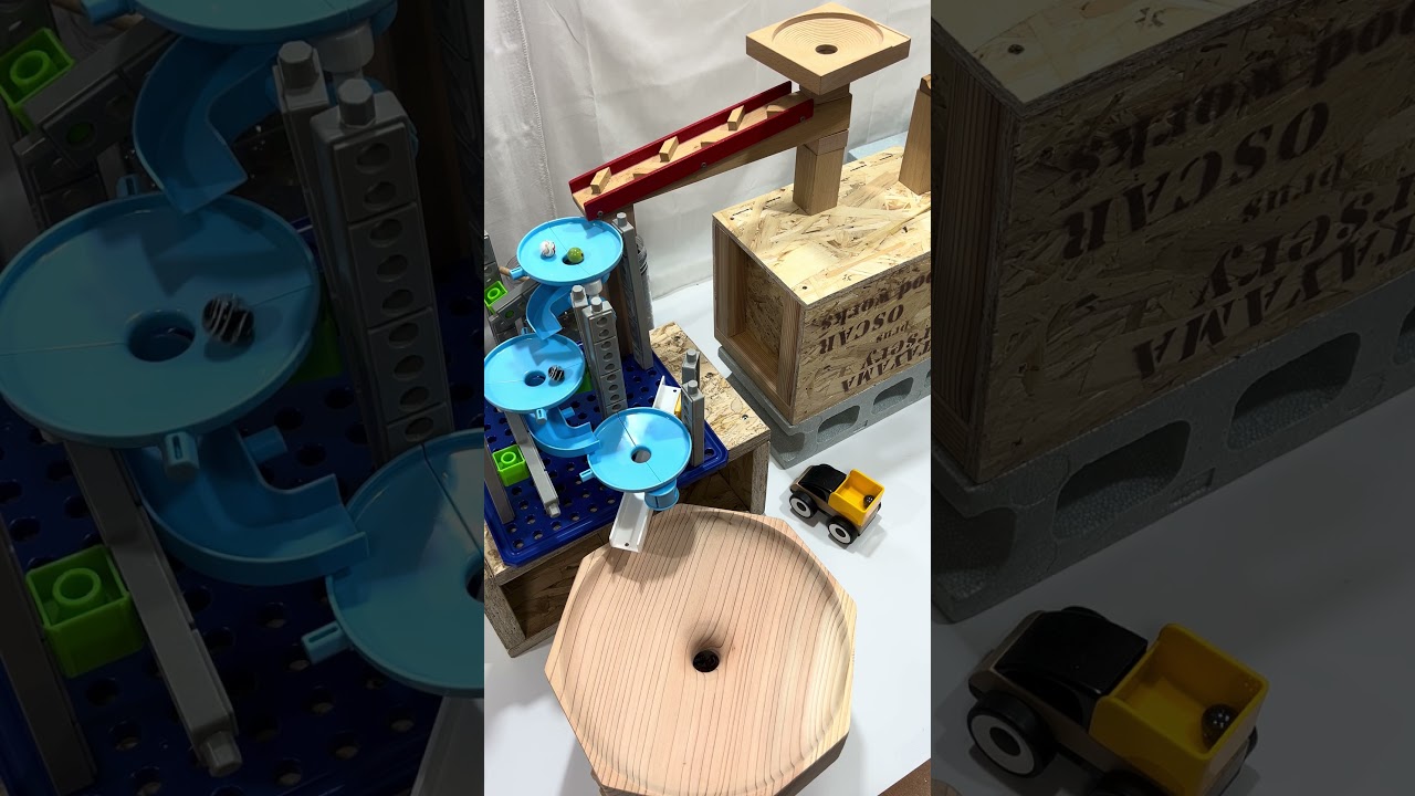 [ASMR] Therapeutic Wooden Swirl and Marble Dynamics #asmr