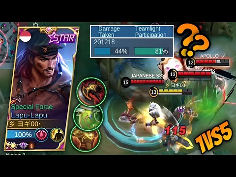 81% Join War!! Lapu Lapu Best Build For War!! Tutorial Combo Skill In War ~ Lapu Lapu Aqua Ryuu