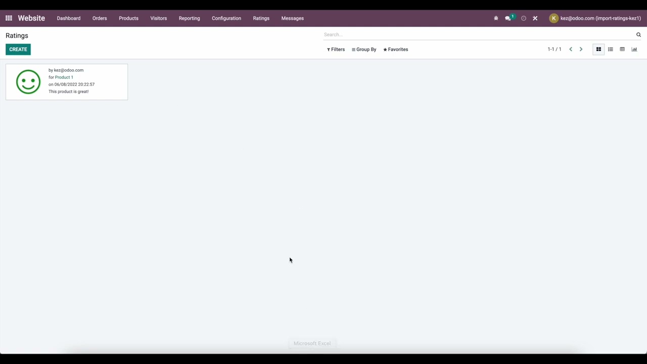 How to Import Product Ratings and Reviews to Odoo eCommerce in Odoo V15