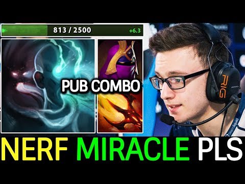 LOL! PUB Combo Low Hp + Sunder + Dagon5 | Nerf Terrorblade by Miracle- Pls Dota 2