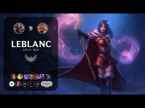 LeBlanc Mid vs Qiyana - KR Challenger Patch 12.22