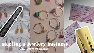 starting an ETSY SHOP with me │ selling my own jewelry, unboxing, making orders, *the process* 🛒💌