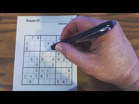 SudokuPrimer 18 tutorial for solving a diabolical puzzle - Sudoku To Go vol 99