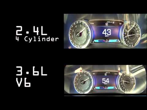 2017 Chrysler 200 4 Cylinder vs V6 0-60 Acceleration