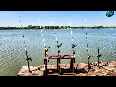 Dock Fishing FOR CATFISH!!! (Spring Fishing)