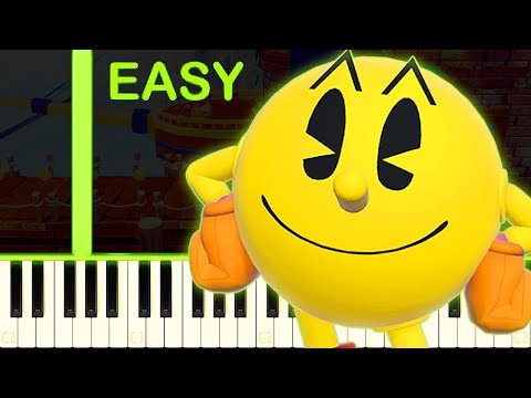 PAC-MAN WORLD THEME - EASY Piano Tutorial