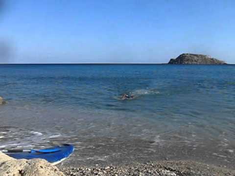 October Swim in Diamatria beach - Karpathos 2 October 2011