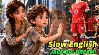 Sad Story: Poor Jace Dreamed of a Soccer Jersey… But He Couldn't Afford It 😢⚽ | Slow English ( A2 )