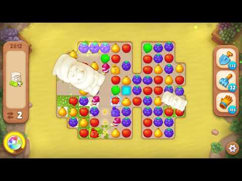 Gardenscapes 2812 Level - 15 moves - NO BooSTERS