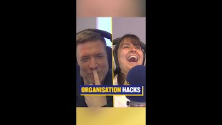 #organizationhacks with Pamela Joyce &amp; Dave Moore 😂 They need to get a life! #declutter