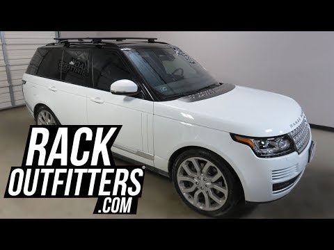 Land Rover Range Rover with Thule Rapid Crossroad AeroBlade Roof Rack Crossbars