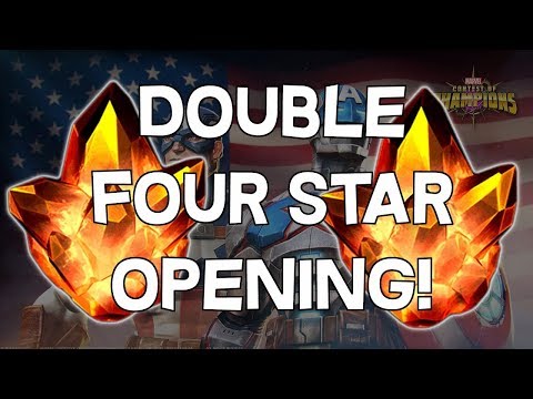 Contest of Champions double 4 star hero crystal opening