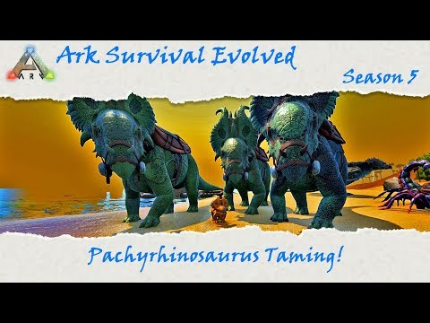 Ark Survival Evolved S5E14: Pachyrhinosaurus Tame/Breeding/Mutations