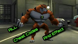 Ben 10 ultimate alien cosmic destruction all cheat codes and effect