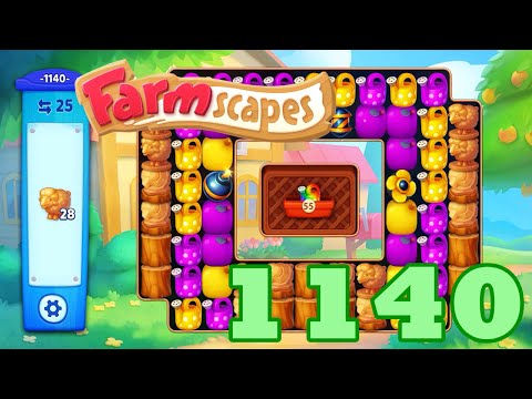 Farmscapes Level 1140 HD Gameplay Walkthrough | 3 - match game | android | ios | pc | GameGo Game