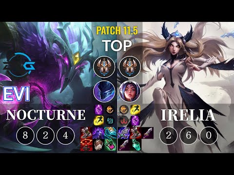 DFM Evi Nocturne vs Irelia Top - KR Patch 11.5