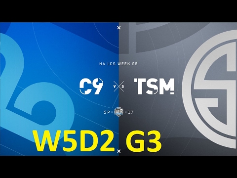 C9 vs TSM Game 3 Highlights - 2017 NALCS SPRING SPLIT - WEEK 5 DAY 2