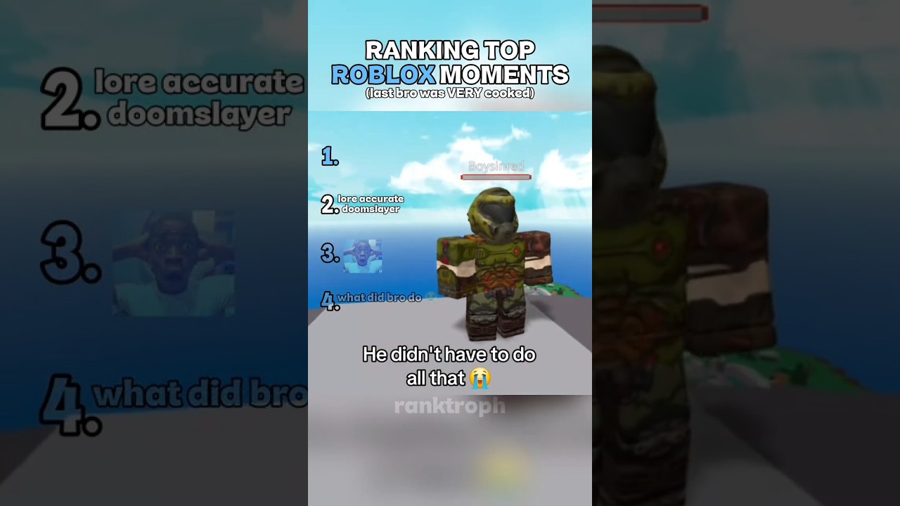 Ranking the Funniest Roblox Moments