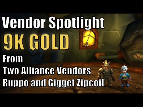 Make 9k Gold from These Two Alliance Only Vendors