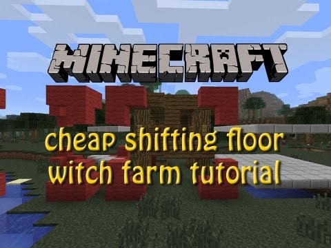 Drakkarts redstone lab - Minecraft: witch farm tutorial, cheap and simple shifting floor design