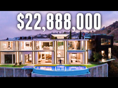 Touring a $22,888,000 Futuristic Los Angeles MEGA MANSION!