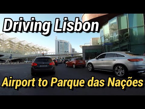 Driving Lisbon - LIS Airport to Parque das Nações #portugal #4k