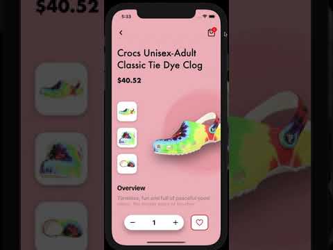 Women Shoes shopping App - React Native UI Design