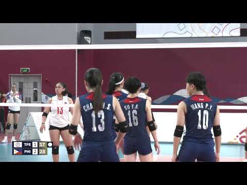 Asian Youth Games Bahrain -Volleyball Girls - Chinese Taipei  VS Philippines