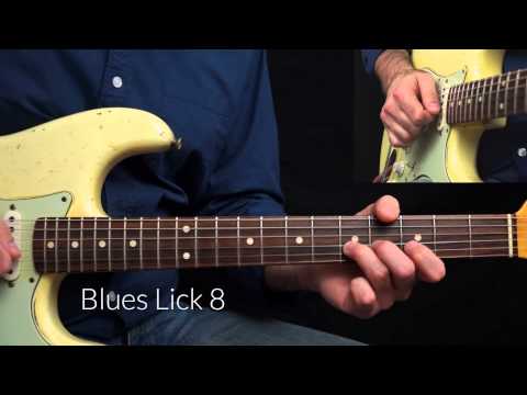 Learn a Blues Scale Power Lick in A ( WITH TAB)