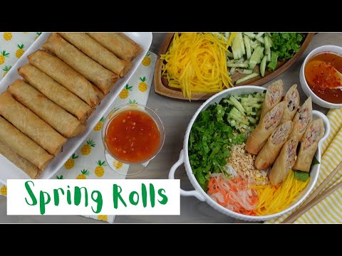 CRISPY, Chicken and Shrimp Vietnamese Spring Rolls (CHẢ GIÒ)