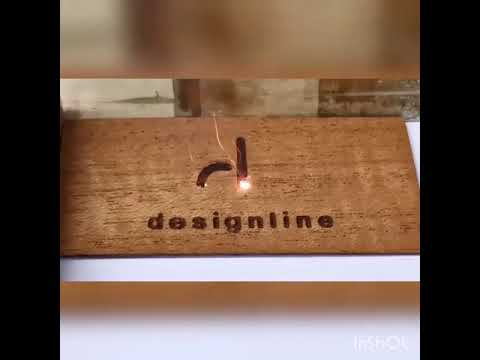 Laser on wood