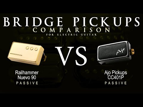 Railhammer NUEVO 90 vs Ajo CC401P - Bridge Guitar Pickup Comparison Tone Demo