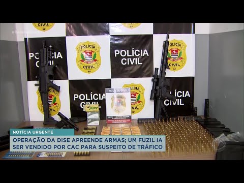 Operação da DISE apreende armas com homem com registro irregular de CAC, em Franca