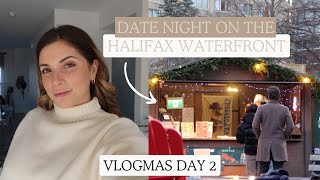 Christmas-y date downtown Halifax, parade of lights & the Evergreen market | Vlogmas Day 2!