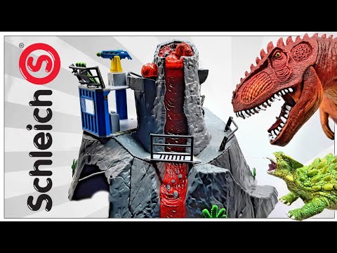 2021 Schleich Volcano Expedition Base Camp Review!!! New  Giganotosaurus & Ankylosaurus variants!!!