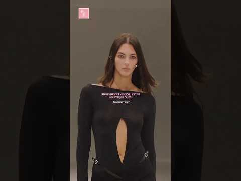 Italian model ✨ Italian beauty 😍 Vittoria Ceretti for Courreges SS24 #fyp  #models #shorts #fashion