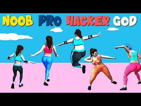 NOOB vs PRO vs HACKER vs GOD in Body Boxing Race 3D | GokuNoob