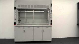 6′ Fisher Hamilton Safeaire Laboratory Fume Hood w/ Base Cabinets