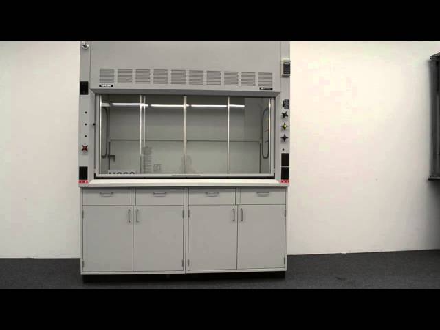6′ Fisher Hamilton Safeaire Laboratory Fume Hood w/ Base Cabinets